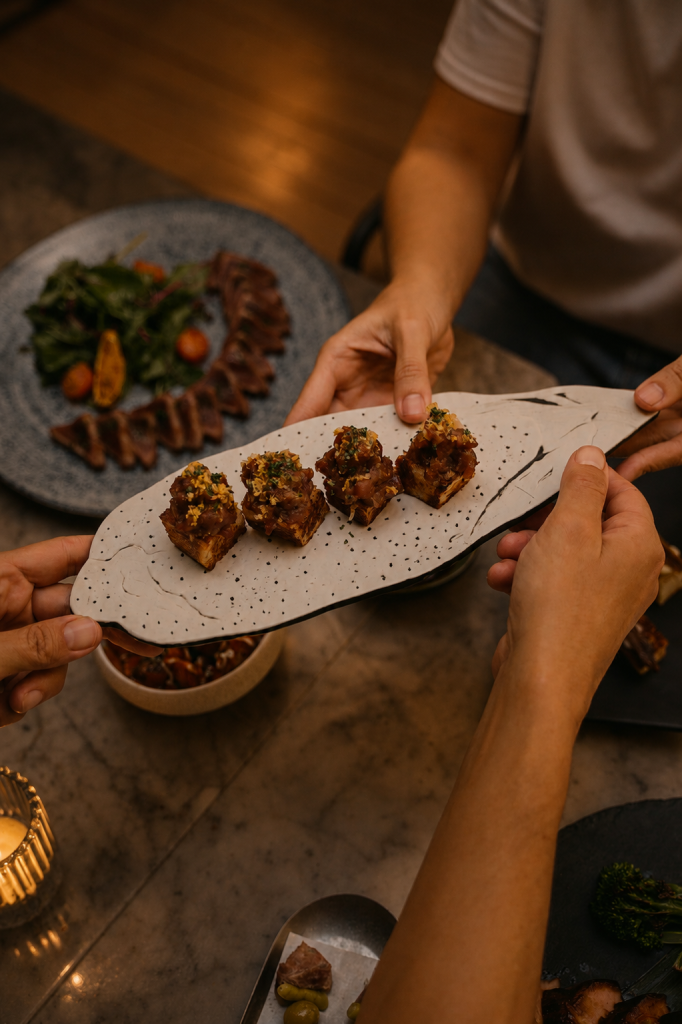 Cocina mediterránea servida en Viu Restaurant, en Palma