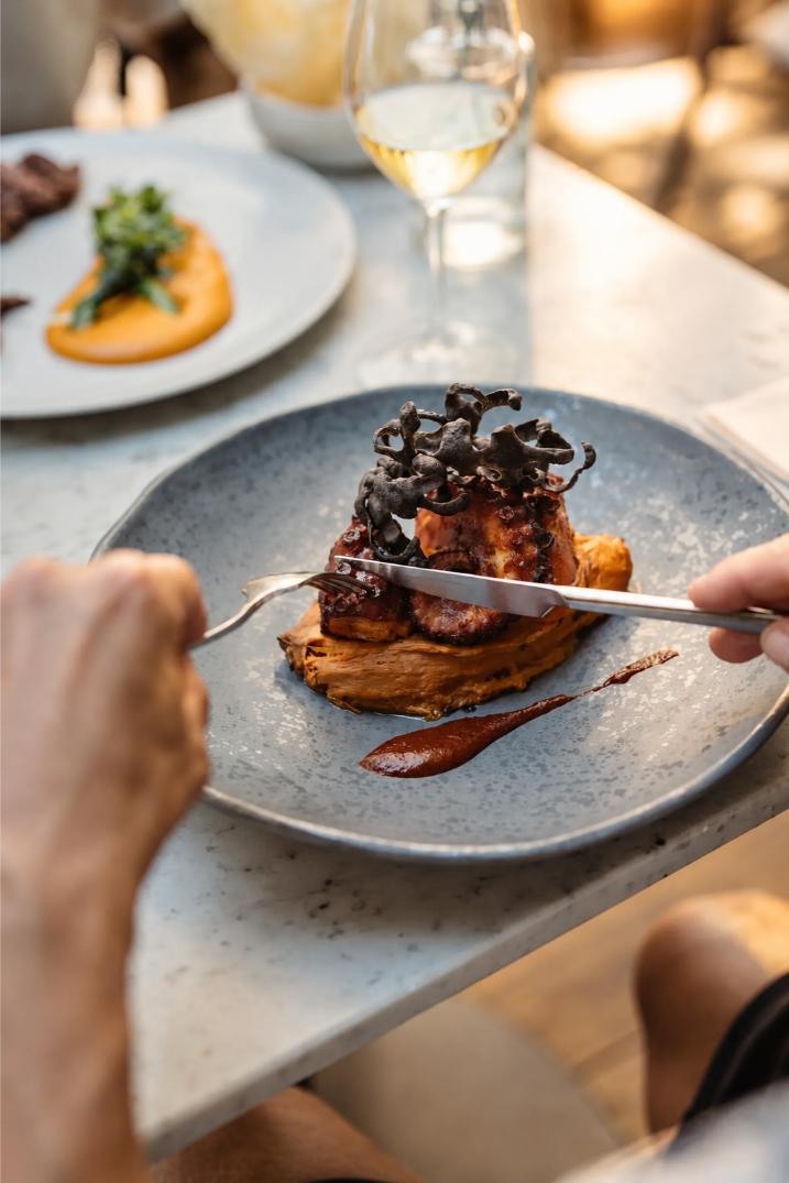 Mediterranean dinner served at Viu Restaurant in Palma